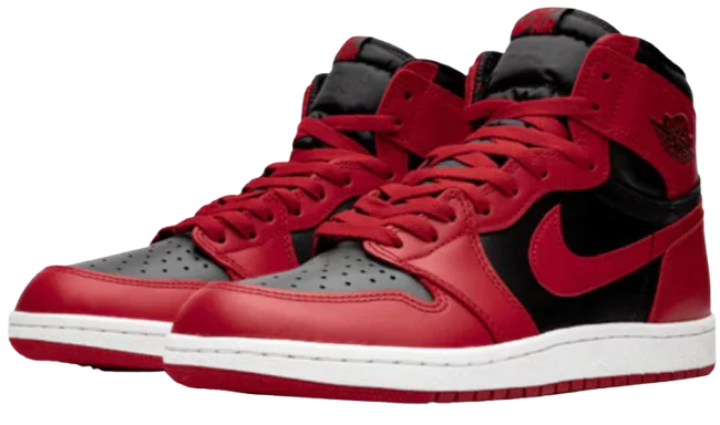 Side View of Jordan 1 Retro High 85 Varsity Red